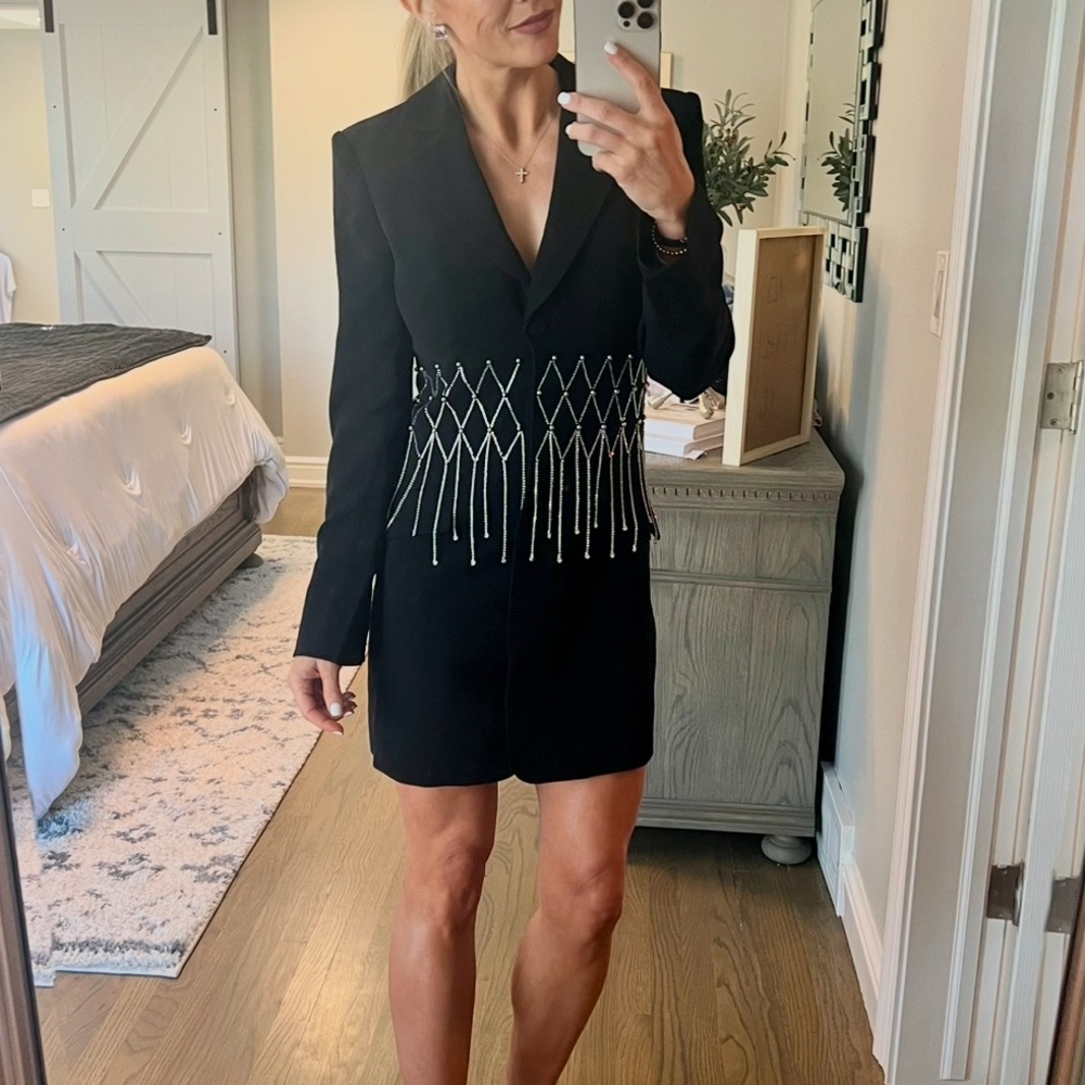 Cinq a Sept black blazer dress